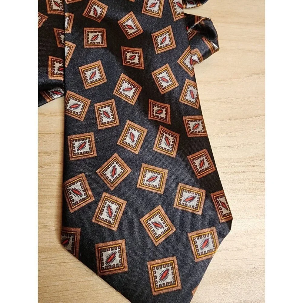 Indian Head Men's High Fashion Hand Made Black Brown Red Gray Tie One Size